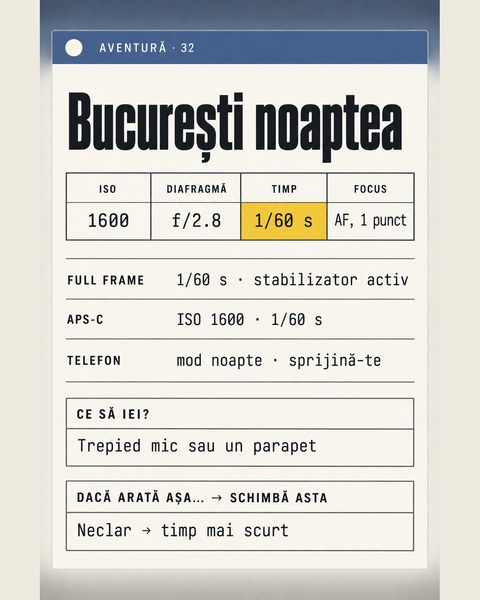 Aventură 32, București noaptea